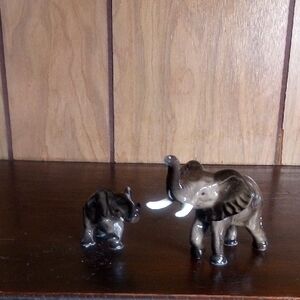 Ceramic Elephant Figurine Set